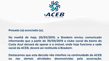 Funcionamento da ACEB 