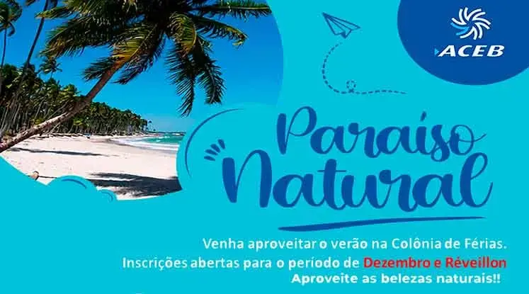 Paraiso Natural - Inscrições abertas para o período de Dezembro e Réveillon