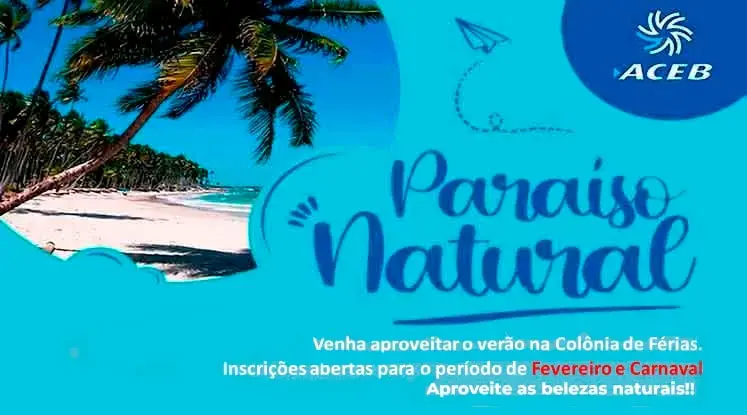 Colônia de Férias período de Fevereiro e Carnaval